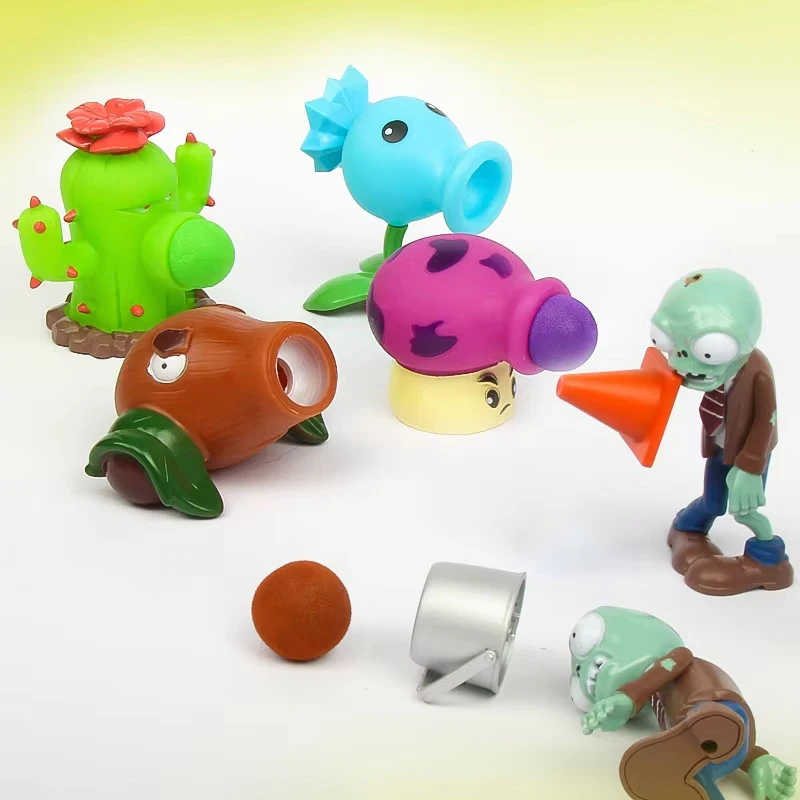 Plants Vs Zombies 5 Stil-Spielzeugset Erbsenschießer Kokosnusskanone Kostengünstige Spielzeuge Original Spielszenen-Modelle Fans-Geschenk – Detail 3
