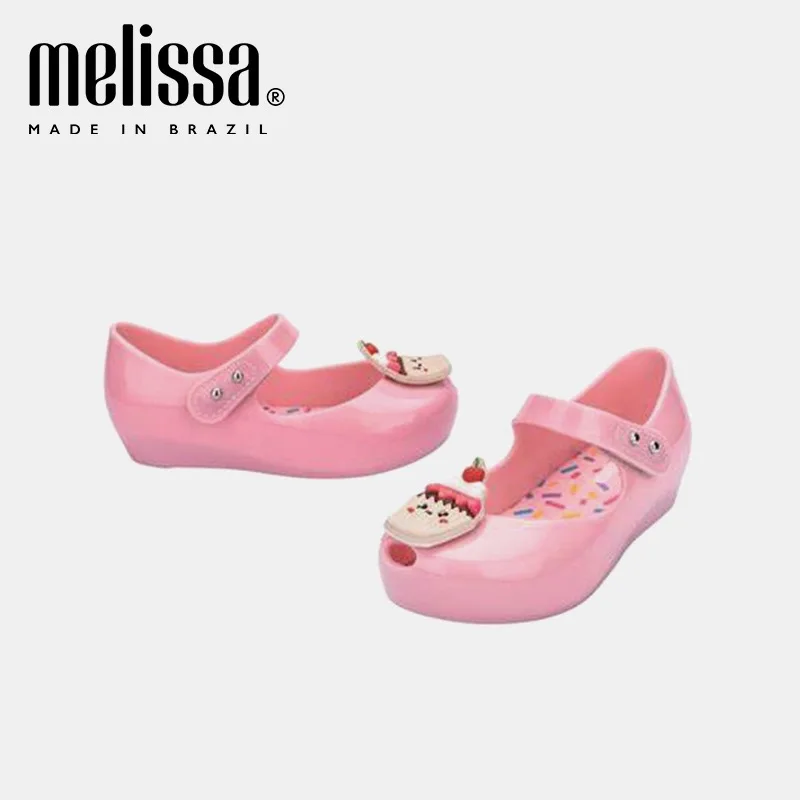 Summer Sandals Princess Party Beach Shoes Children\'s Shoes 2023 New Brazil Mini Melissa Girl Jelly shoes Mushroom Soft Girls