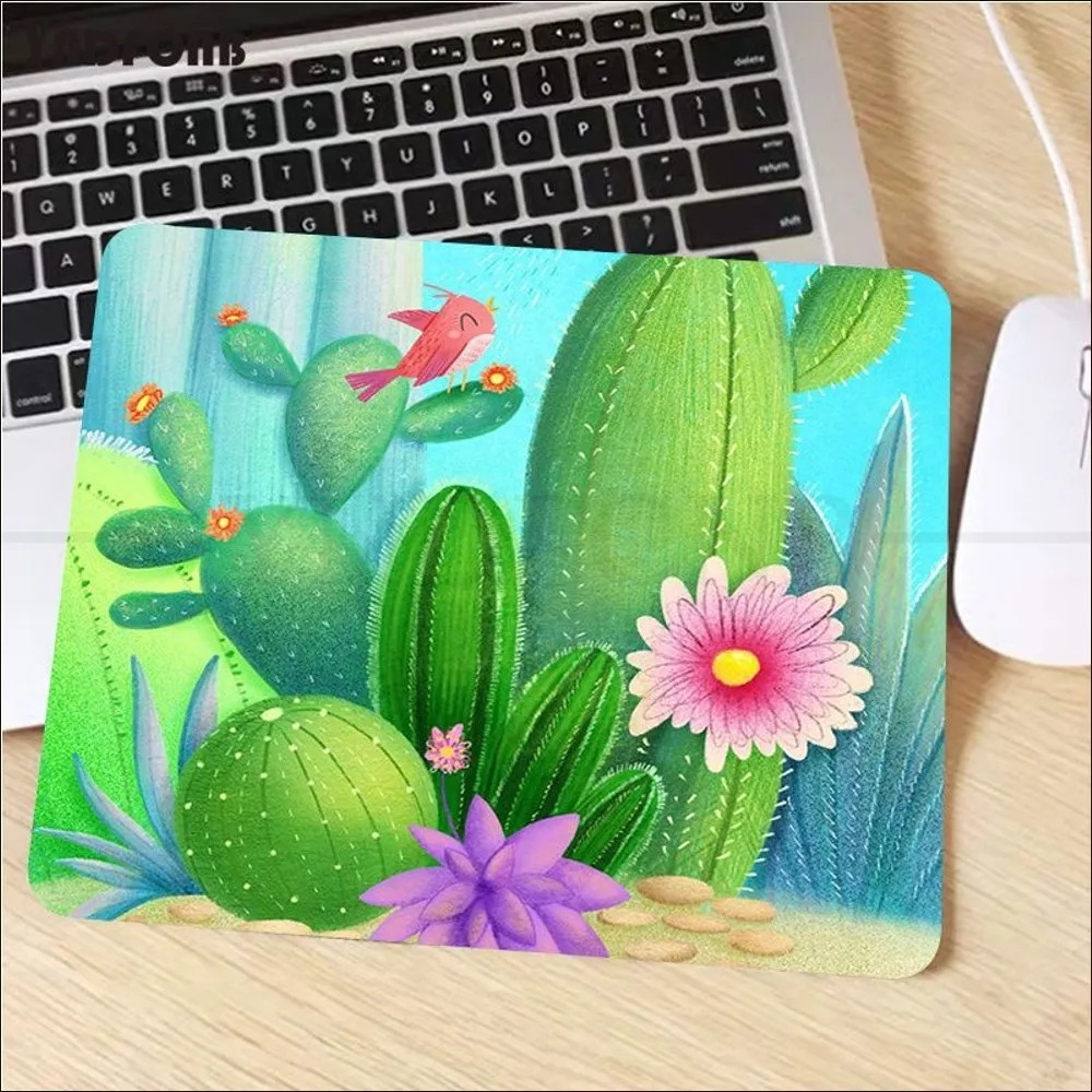 Cartoon art summer Cactus Mousepad INS Tide Small Speed Version Game Computer Keyboard Office Table Mat Cheapest Cup Mats