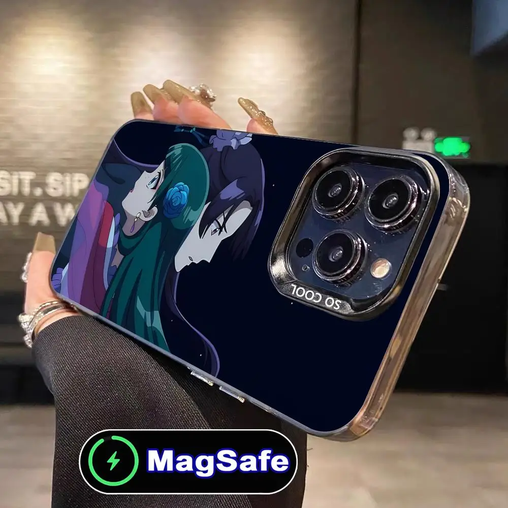 

Чехол для телефона Apothecary Diaries Jinshi Maomao для iPhone 16, 15, 14, 13, 12, 11 Pro Max Plus MagSafe, полупрозрачный цветной принт, красивый