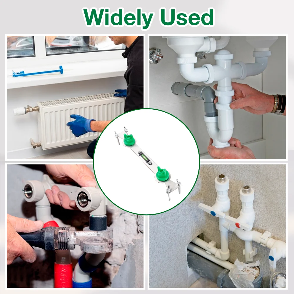Stainless Steel Hot And Cold Water Pipe Leveler With Bubble Level Indicator,Tools, Faucet/Shower/Water Heater/Pipe Leveling Tool