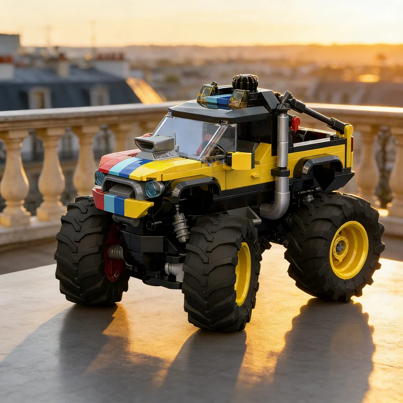 

377 деталей MOC: Монстр-трак «Городские чемпионы» — модель для сборки, игрушка-конструктор, подарок, креативный коллекционный предмет для демонстрации, премиум-класс для взрослых