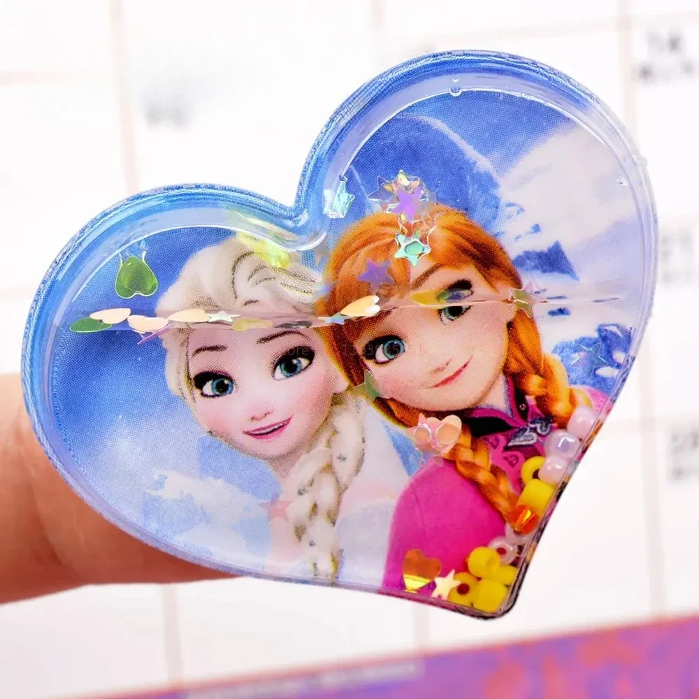 2026*Frozen 3d Quicksand Sticker Cute Princess Girl Diy Mobile Phone Decoration Sticker Stationery Handbook Sticker Gift