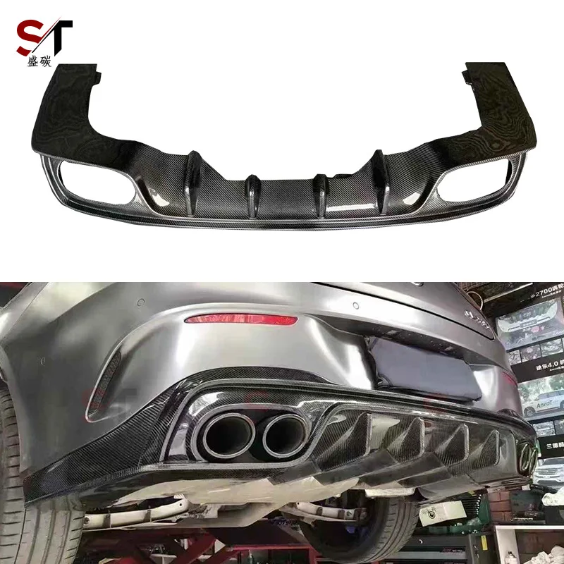 

Подходит для Mercedes-Benz CLA-Class W118 FD, задняя губа CLA45, задняя губа из углеродного волокна, диффузор заднего бампера, модернизация