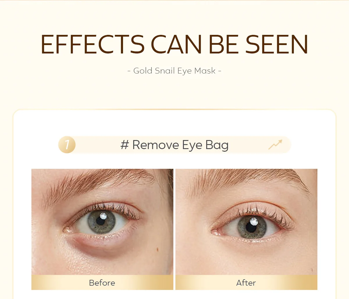 LAIKOU Schnecken-Augenmaske, Anti-Augenringe, Taschen, feuchtigkeitsspendend, straffend, Augenklappen, Schönheit, Augen, Hautpflegeprodukte