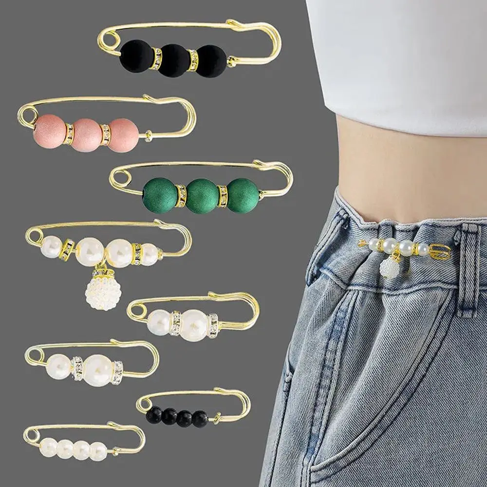 Buckle Women Lapel Pins Waist Tightening Pin Accessories Waist Pin Brooch Clothing Brooches Set Waistband Pin Dress Shawl Clips