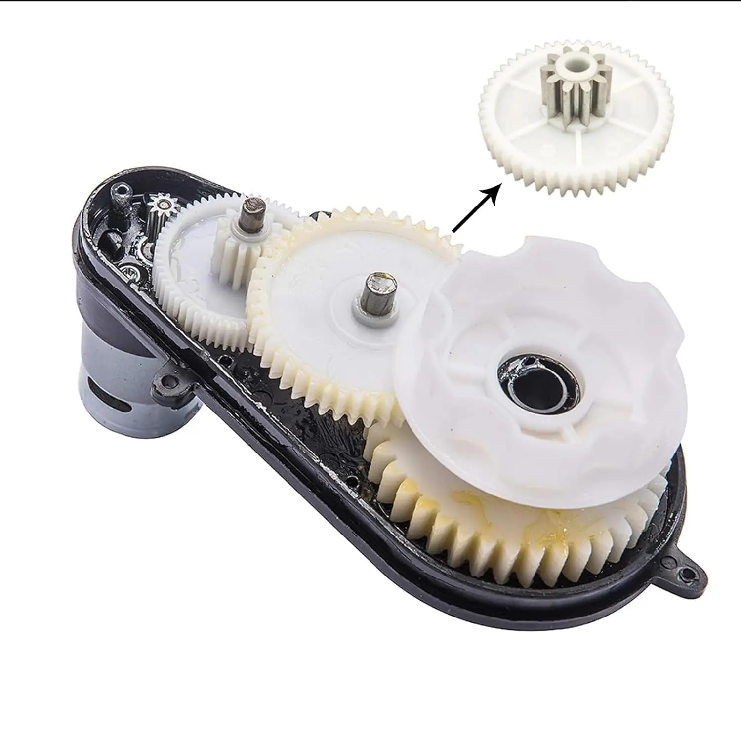 2Pcs 12V  24V 40000RPM High Speed RS550 Drive Motor Gearbox,Replacement for Children ´s Riding Jeep SUV Car Electric Vehicles