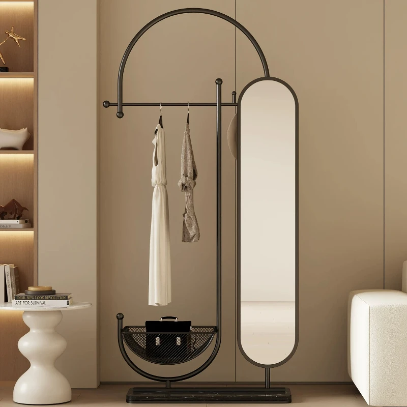 

Gold Long Big Decorative Mirrors Standing Nordic Black Frame Mirror Full Body Modern Storage Espejos Decorativos Home Decoration