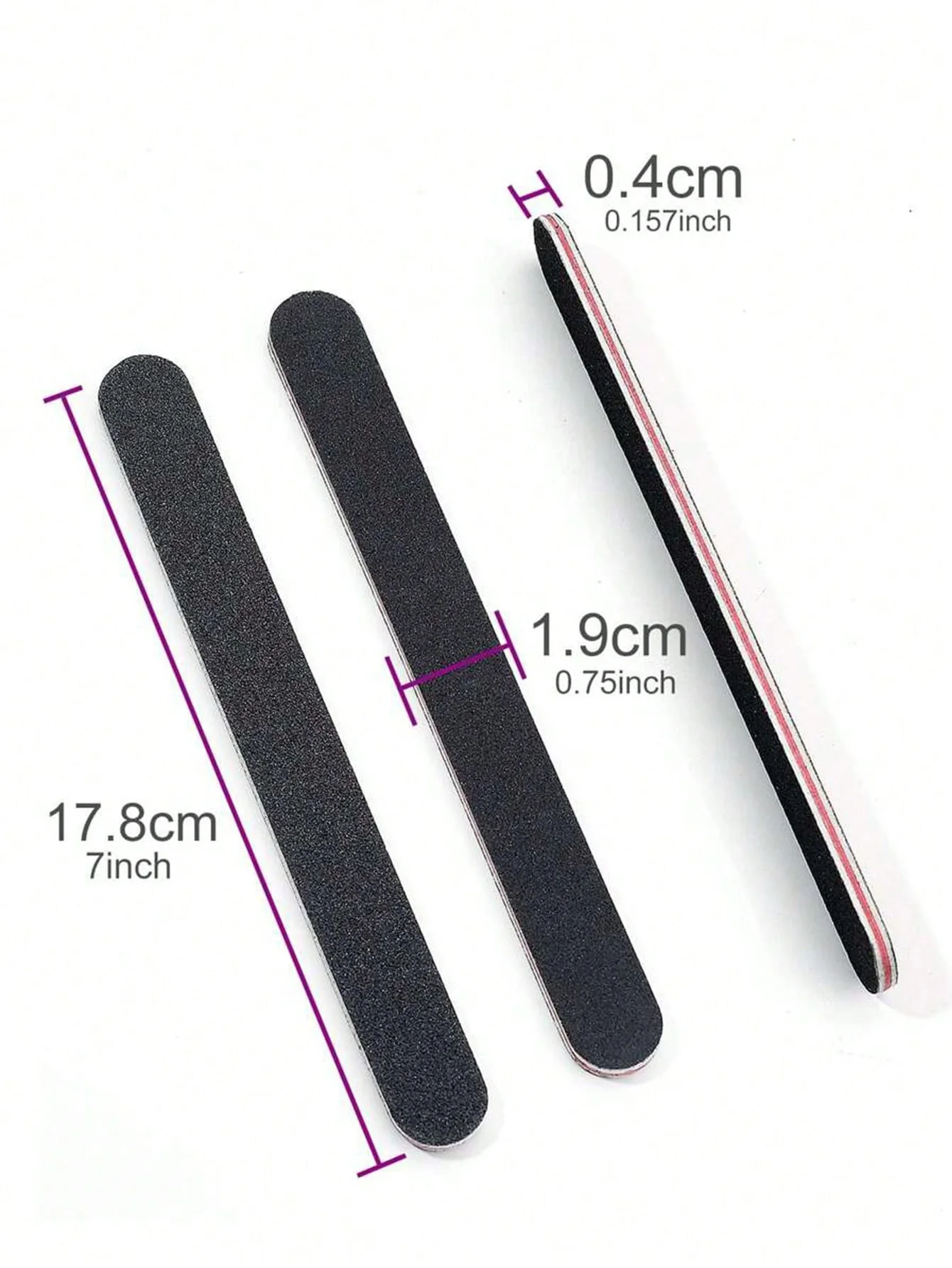 Conjunto de 10 peças de arquivos de unhas, tiras de polimento de unhas dupla face, arquivos de manicure, tiras de lixa de coração vermelho, arquivos de polimento de unhas, ferramentas de manicure