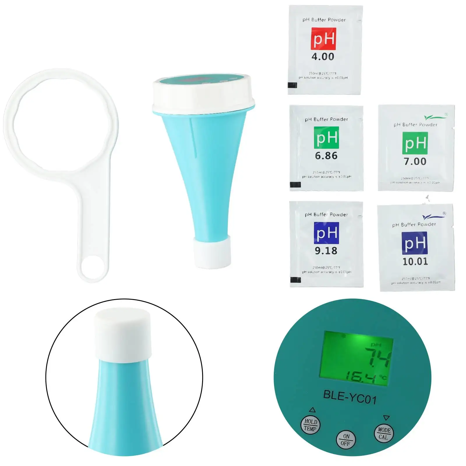 Digital  ORP EC Temp PH Meter 6 In 1 Water Quality Tester Digital  ORP EC Temp PH Meter 6 In 1 Water Quality Tester Digital