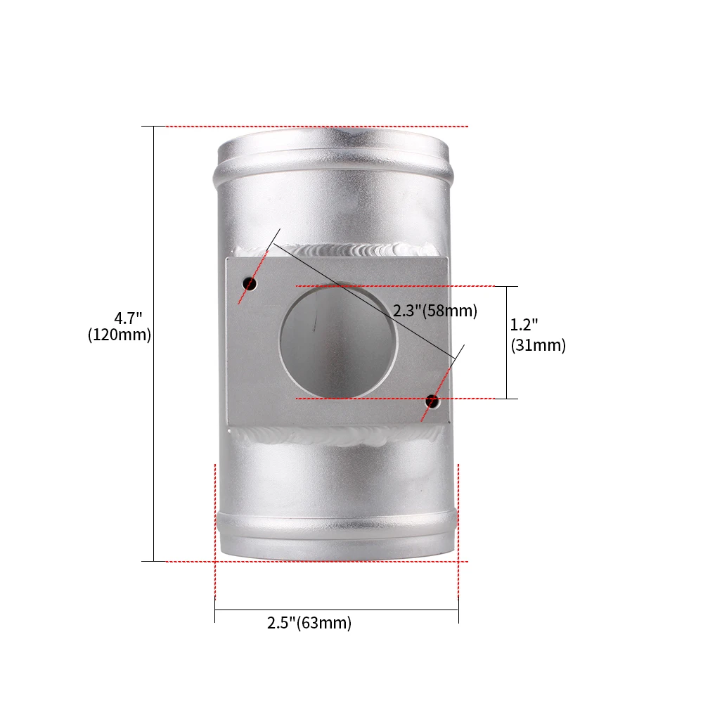 RASTP-63/70/76mm Air Flow Sensor Mount Air Flow Meter Base For Mitsubishi ASX Lancer Air Intake Meter Adapter MAF010