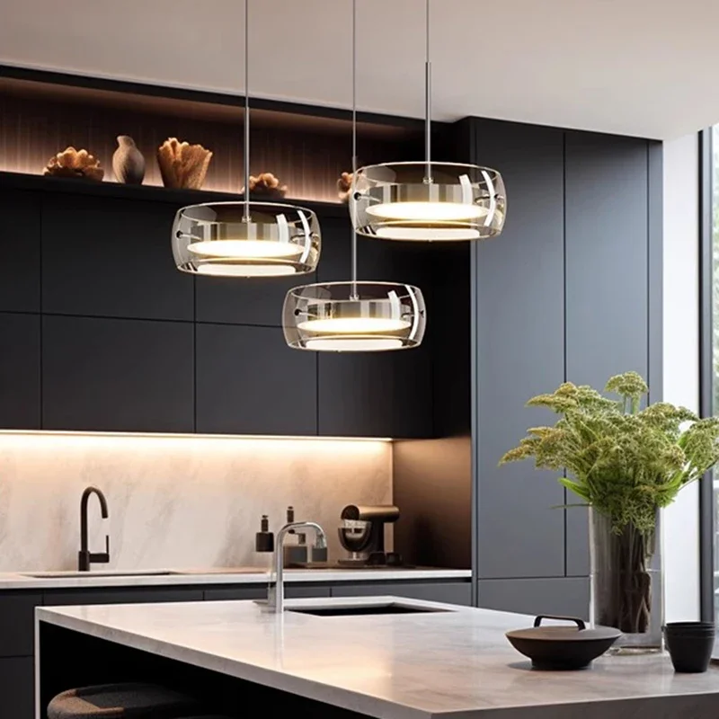 2025 Modern Home Decor Ring LED Lamp Pendant Lamp for Living Room Chandeliers Dining Room Hanging Light Indoor Lighting Fixture