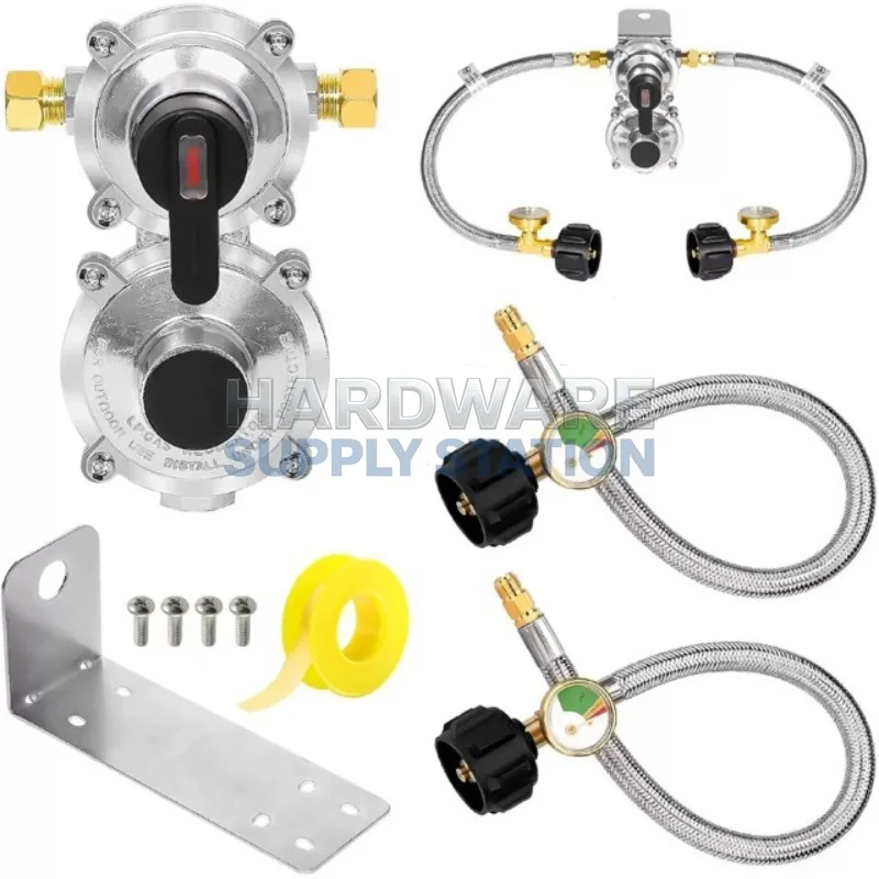 

Универсальный редукционный клапан низкого давления для печи, пропановый, с манометром, регулируемый шланг, аксессуары для печи