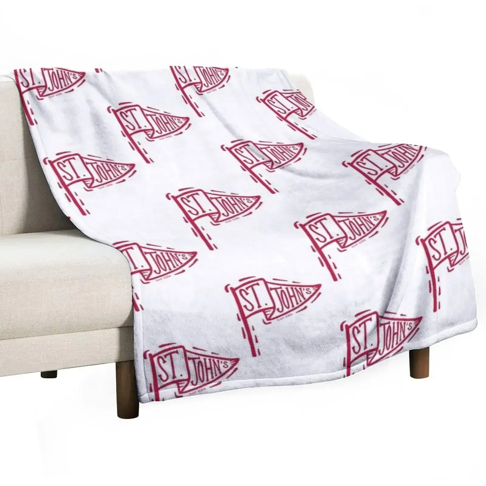 Saint John’s Johnnies Flag Throw Blanket for sofa Sofas Blankets