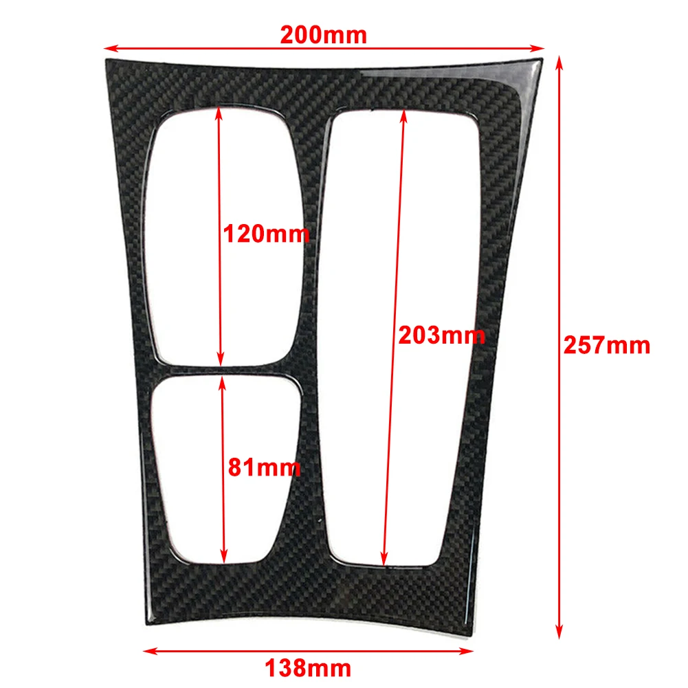 Carbon Fiber Car Gear Shift Box Panel Trim ABS Plastic Decorative For BMW E70 X5 E71 X6 2008 2009 2010 2011 2012 2013 RHD