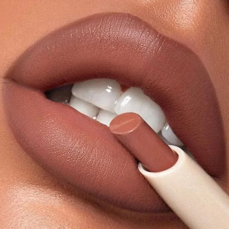 Nude Matte Velvet Lipstick Moisturizing Long Lasting Sexy Non-Stick Cups Lipsticks Waterproof Not Fading Korean Makeup Cosmetics