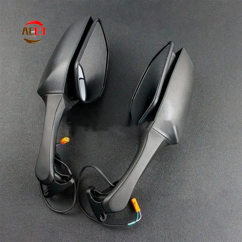 

AEE3-Motorcycle Side Rearview Mirrors With Turn Signal LED Light For Honda CBR250R CBR300R CBR500R CBR650F CBR650R