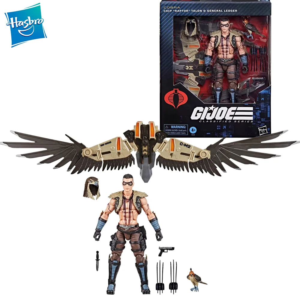 

In Stock Original Hasbro G.I. Joe Classified Series COBRA CHIP RAPTOR TALON GENERAL LEDGER Anime Figure Action Figure Model Toys