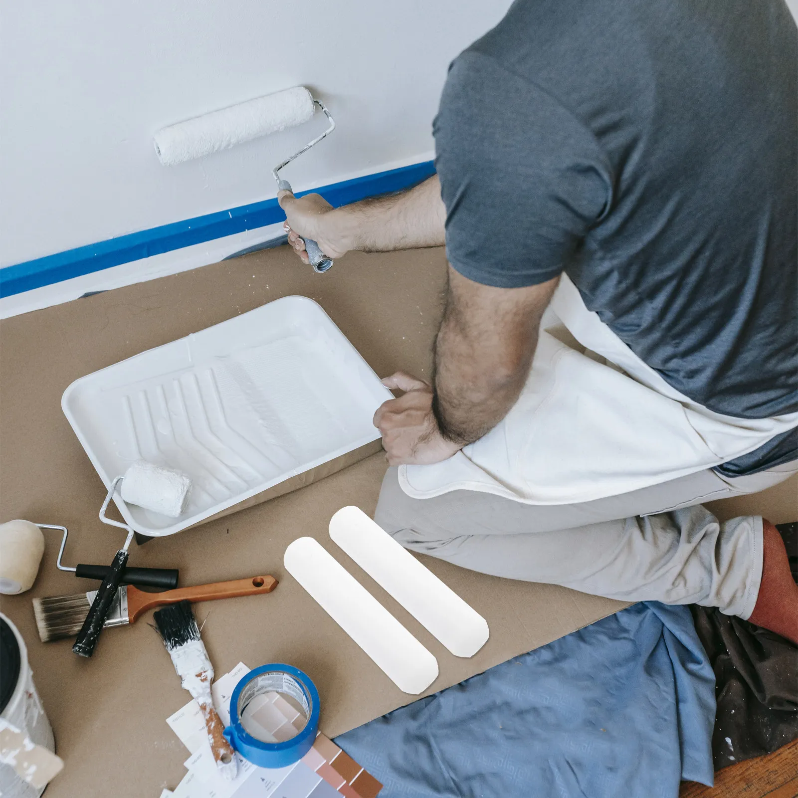 

Набор из 4 сменных валиков для малярных работ, 6 дюймов, из плотного пенополиуретана, для внутренних и наружных работ по покраске стен