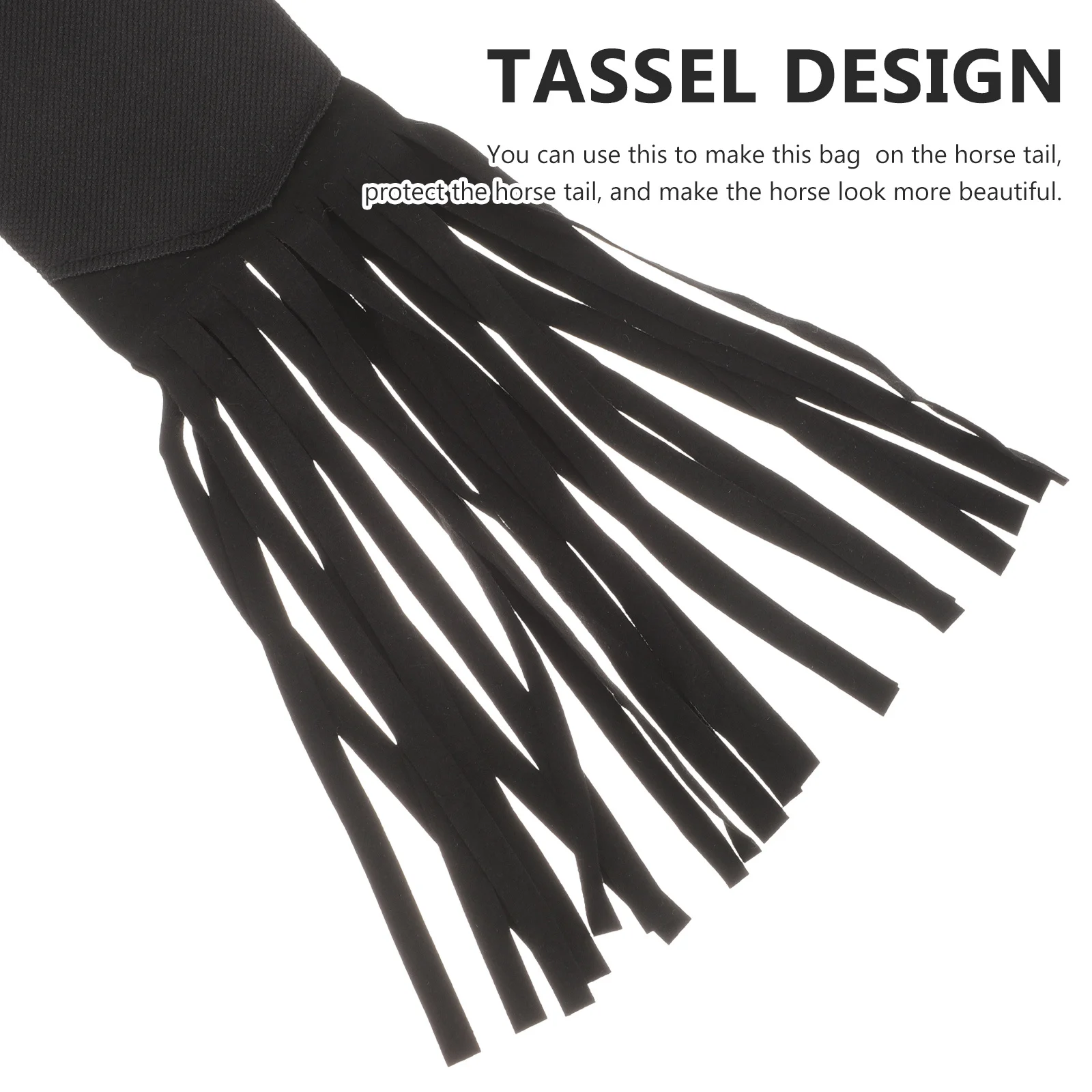 

Tail Bag for Horse Multi-Purpose Protective Cover Wear-Resistant Reusable Elastic Closure for Horse Tail Grooming Tool Storage