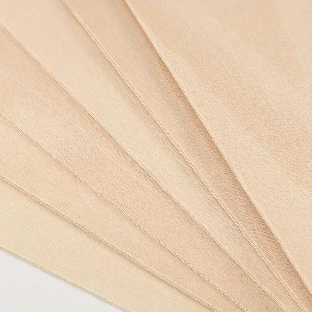 4pcs New 2mm Thick Plywood Sheets Wood Sheets for Painting Crafts with Smooth Surfaces Squares Wood Boards for Handmade Crafts