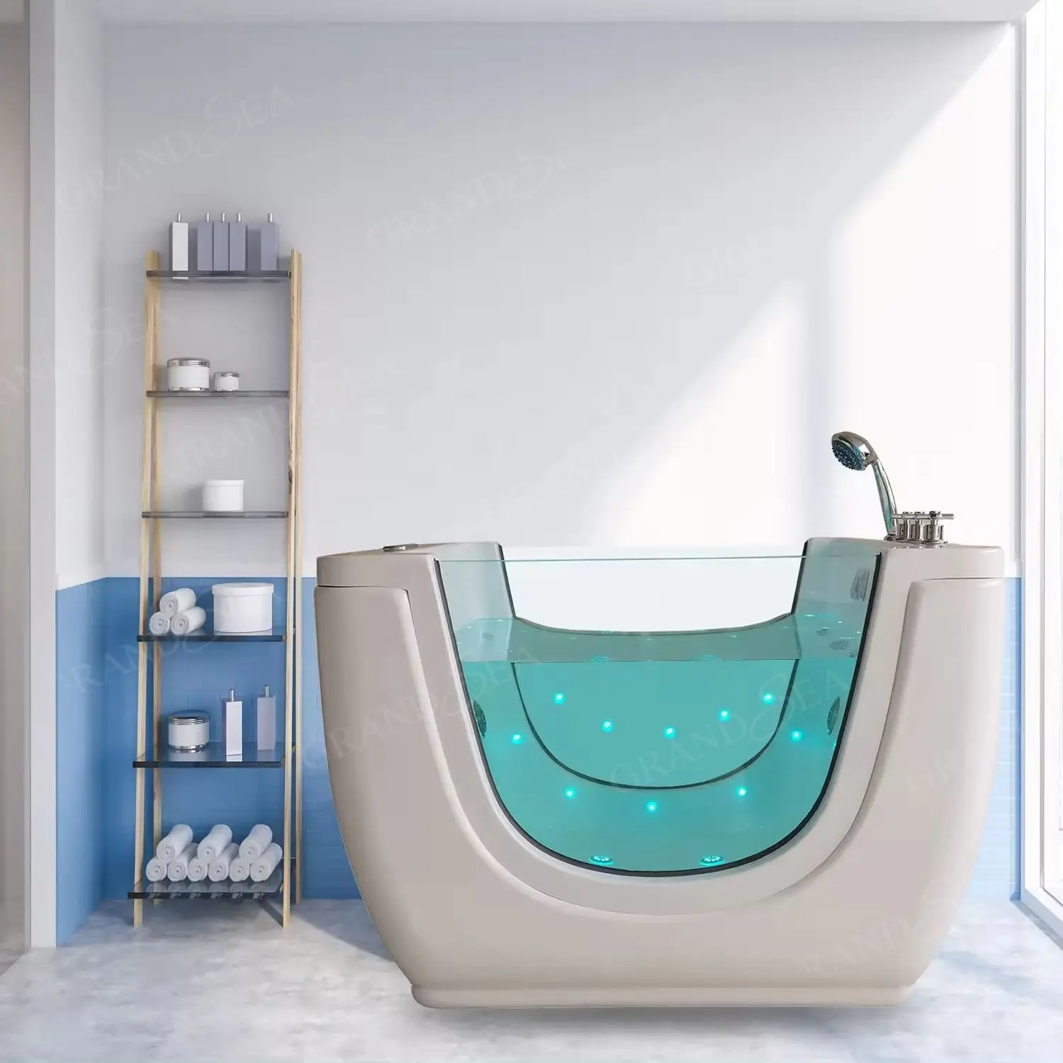 

Children's Hydromassage Whirlpool Bathtub Freestanding Acrylic Children's Swimming Pool Baby Hydromassage Bathtub
