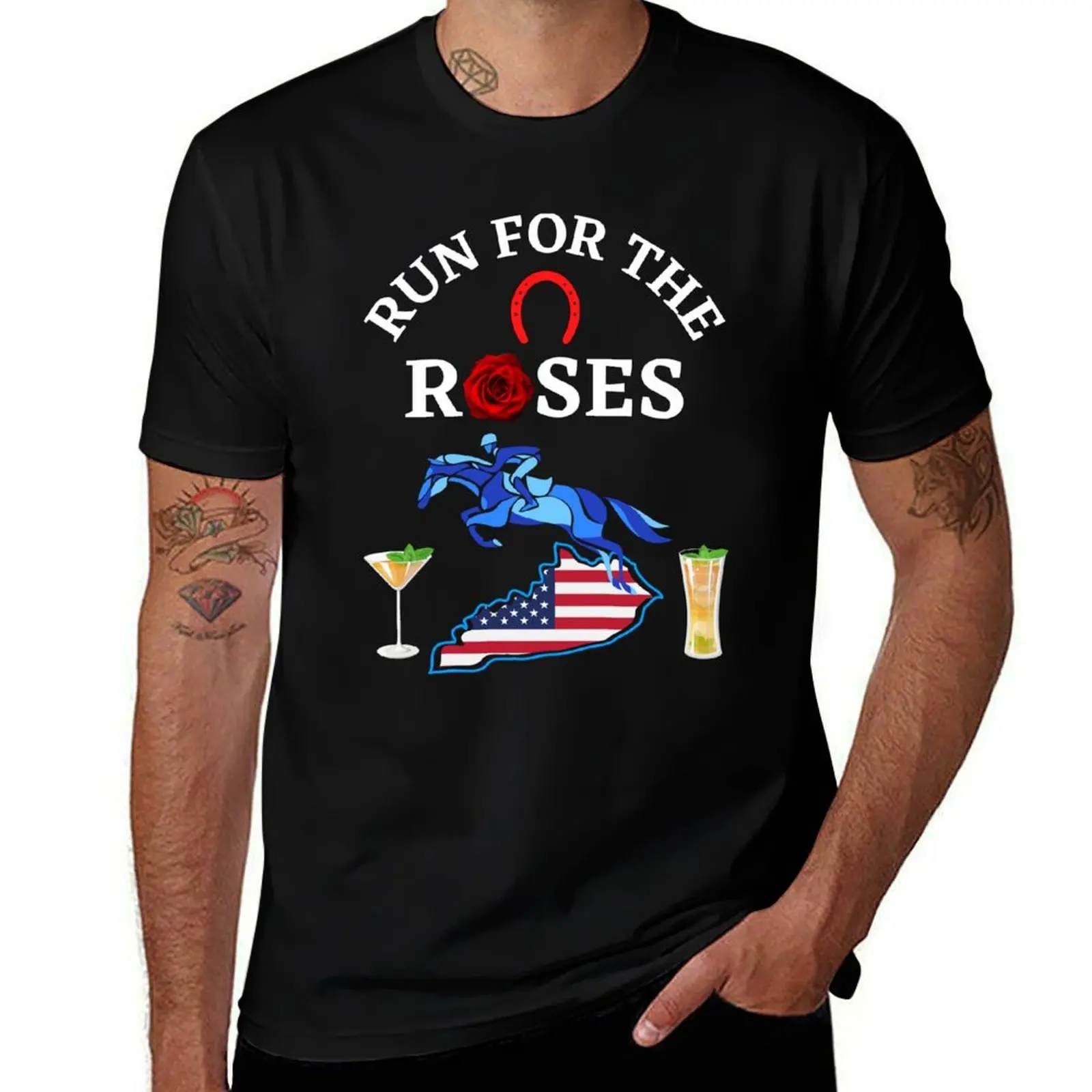 

Run For The Roses T-Shirt man graphic t shirt g man t shirts for men T-Shirt