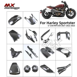 Full Carbon Fiber For Harley Sportster S 1250 RH1250S 2021-2024 Motorcycle Tank Seat Fender Fairing Kits Guard Cowl Accessories