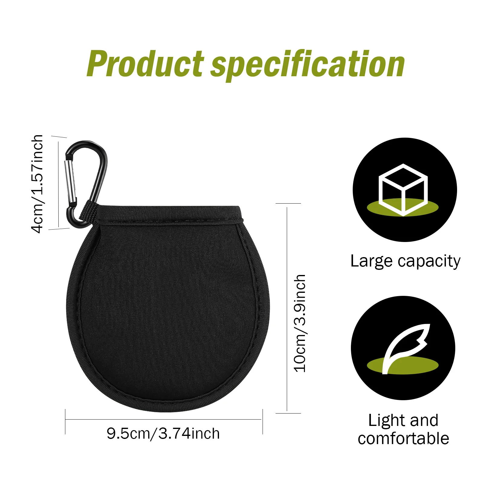 Golf Ball Storage Bag Outdoor Waist Pack Sport Pouch Waist Bags Hunting