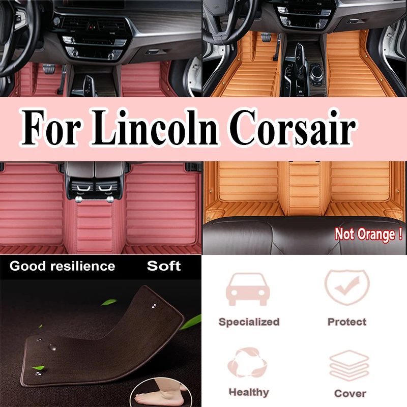

Роскошные автомобильные коврики для Lincoln Corsair 2020 2021, автомобильные подушечки для ног на заказ, автомобильный ковер, аксессуары для интерьера