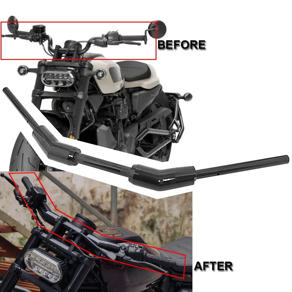 

Motorcycle 2'' Drag Bar For Harley Sportster S 1250 RH1250S Nightster 975 RH975S RH 975S 2021+ Accessories Handlebar Handlebars
