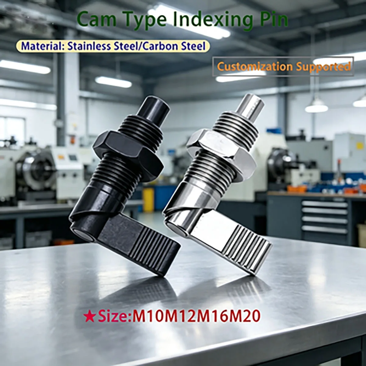 Guangluo Cam Action Index Plunger Spxvb Spxvbk, Gn612 Standard Knob Spring Locating Pin, Self-locking Retractable Stop Bolt