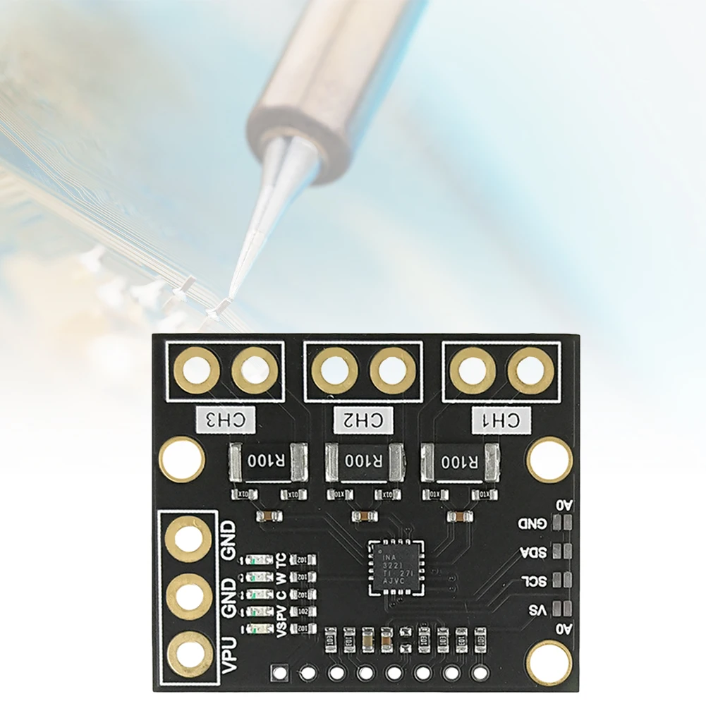 INA3221 قياس عالي الجانب تحويلة جهد الحافلة I2C SMBUS متوافق مع قناة ثلاثية مع دبابيس لاستبدال INA219