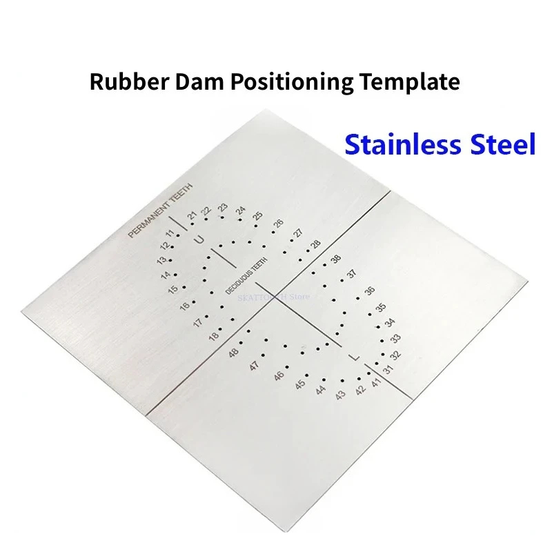 Dental Stainless Steel Rubber Baffle Punching Machine Oral Consumables Rubber Seal Punching Plate Dental Consumables Tools