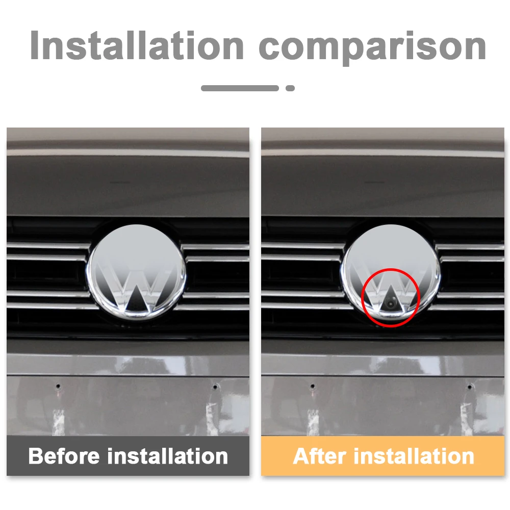 Carsanbo For Volkswagen Tiguan Passat Magotan 2010 2011 Car Front View Camera 150° CCD AHD Fisheye Lens Night Vision Waterproof