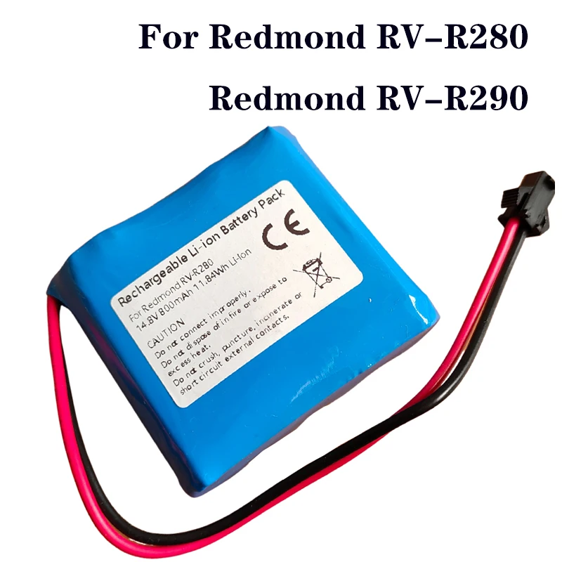 100% nowy 14.8V 800mAh wysokiej jakości akumulator litowo-jonowy do odkurzacz Robot Redmond RV-R290 RV-R280