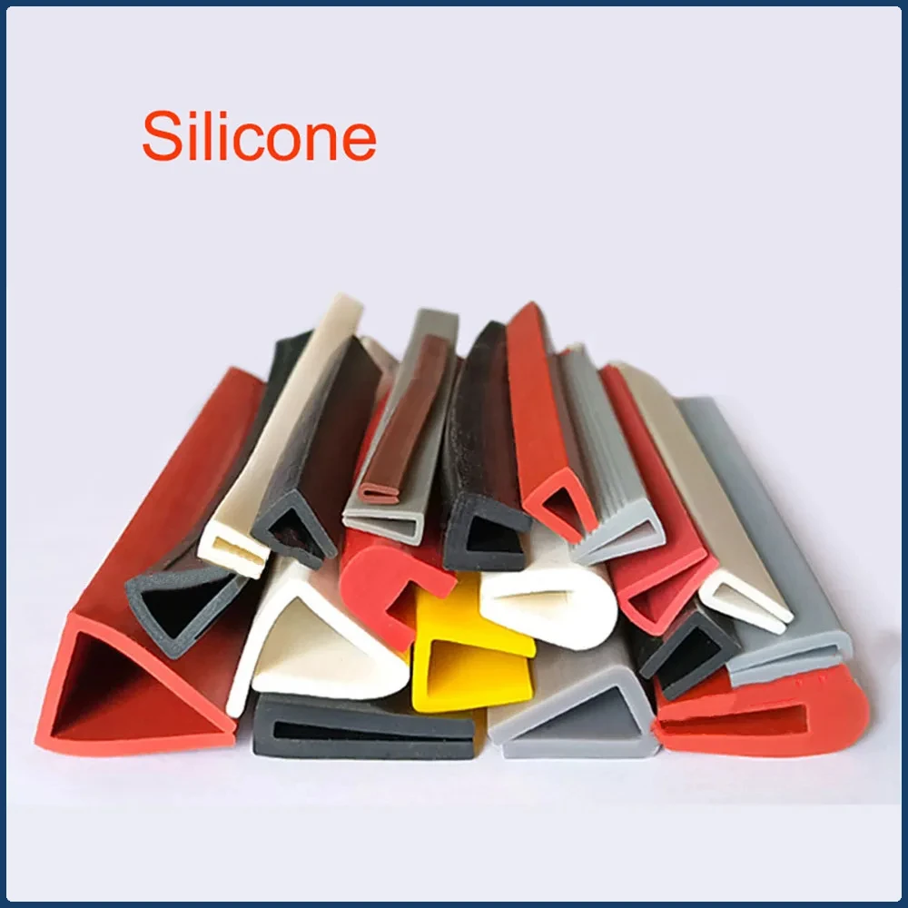 1/3/5/10M Silicone U Channel Glass Anti-Collision Strip Universal Metal Panel Glass Table Edge Chair Sheet Protection Seal Strip