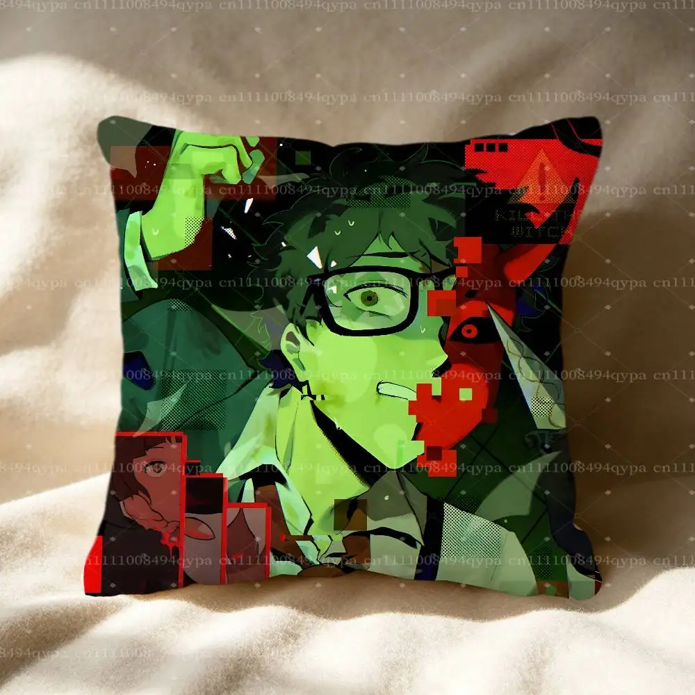 Y-Yuppie Psycho Horror Throw Pillow Case Pillowcase Cover Living Room Couch Cushion Case Home Decor