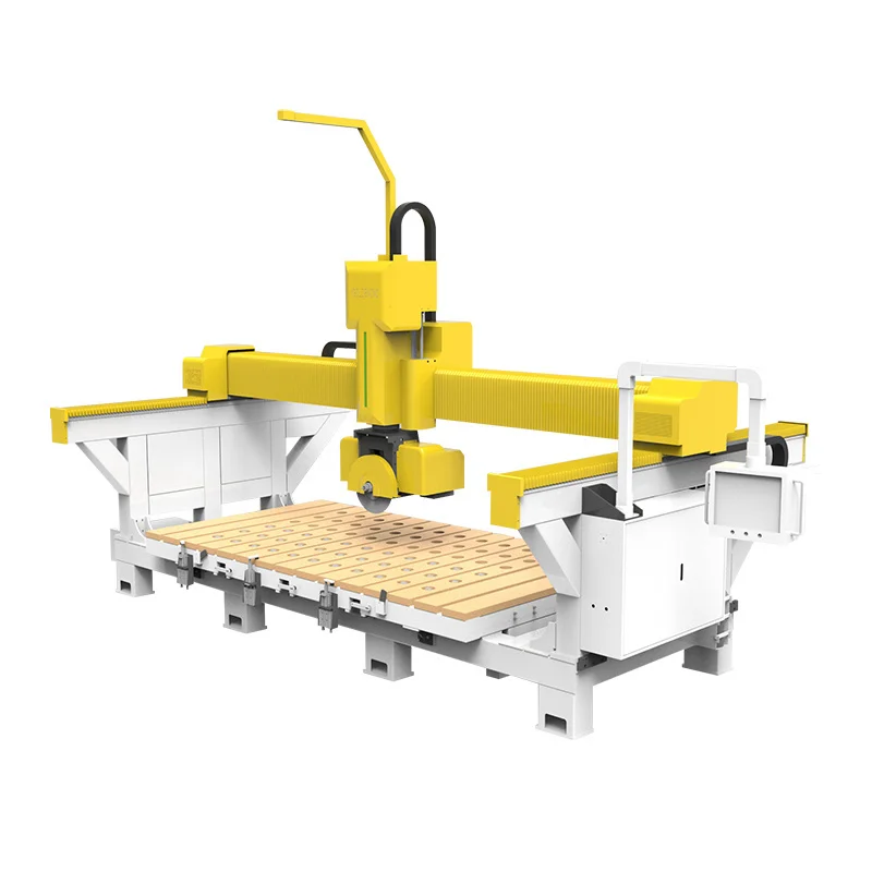 Tile Wood Bridge Wet Saw 5 Axis Stone Water Cutting Machine for Marble and Granite