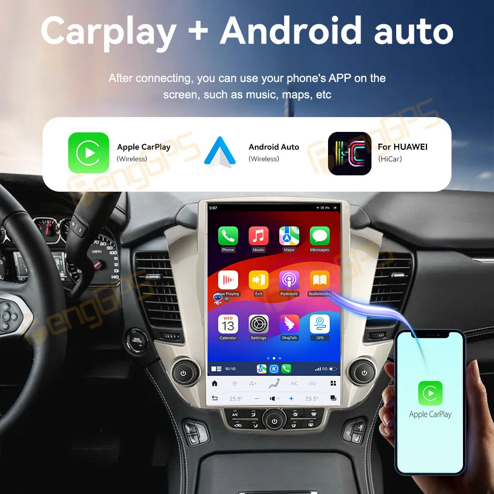 Car Accessories Radio For GMC Yukon Chevrolet Suburban Tahoe 2014-2020 Android GPS Navigation Multimedia Receiver Head Unit