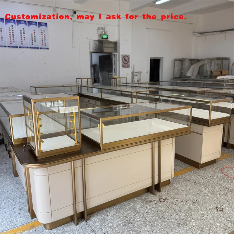 

custom.Custom Luxury Mall Kiosk Store Furniture Showroom Display Jewellery Shop Interior Design Glass Jewelry Showcase Counter