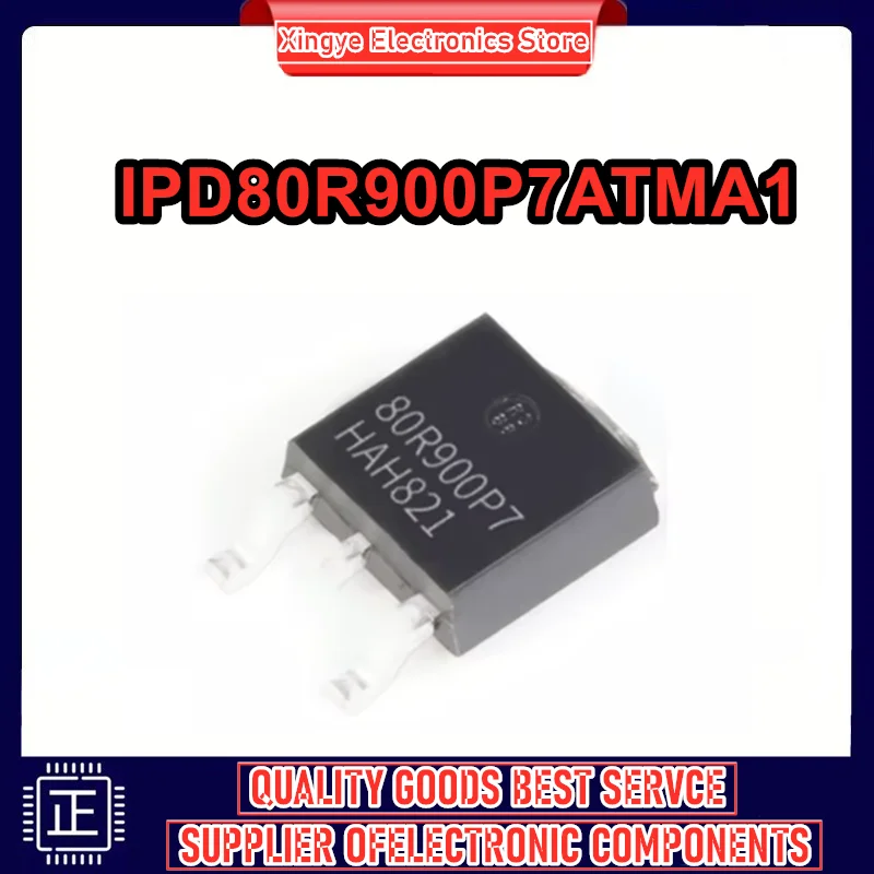 

10 шт. IPD80R900P7ATMA1, корпус TO-252-3, MOS FET 800V 6A, маркировка 80R900P7, новый, оригинальный, в наличии.