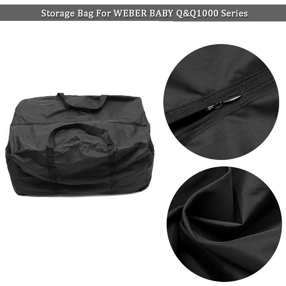 

74*57*43cm Storage Carry Bag BBQ Storage Black Carry Charcoal Grill Duffle Bag For Weber BABY Q&Q1000 Series Durable