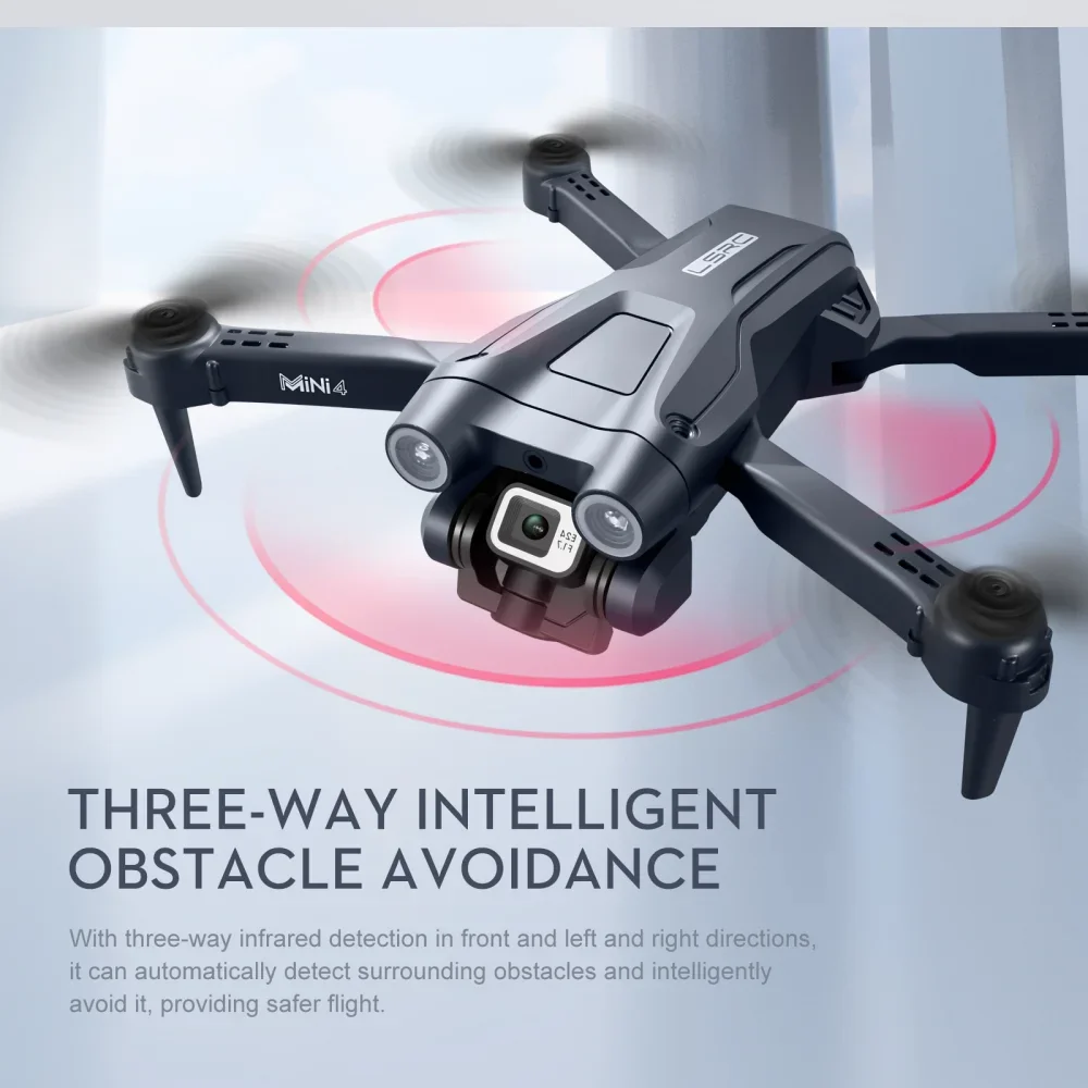 4K Camera RC Mini Drone Obstacle Avoidance Remote Control Quadcopter Aircraft Optical Flow Positioning Drone Toy Christmas Gifts