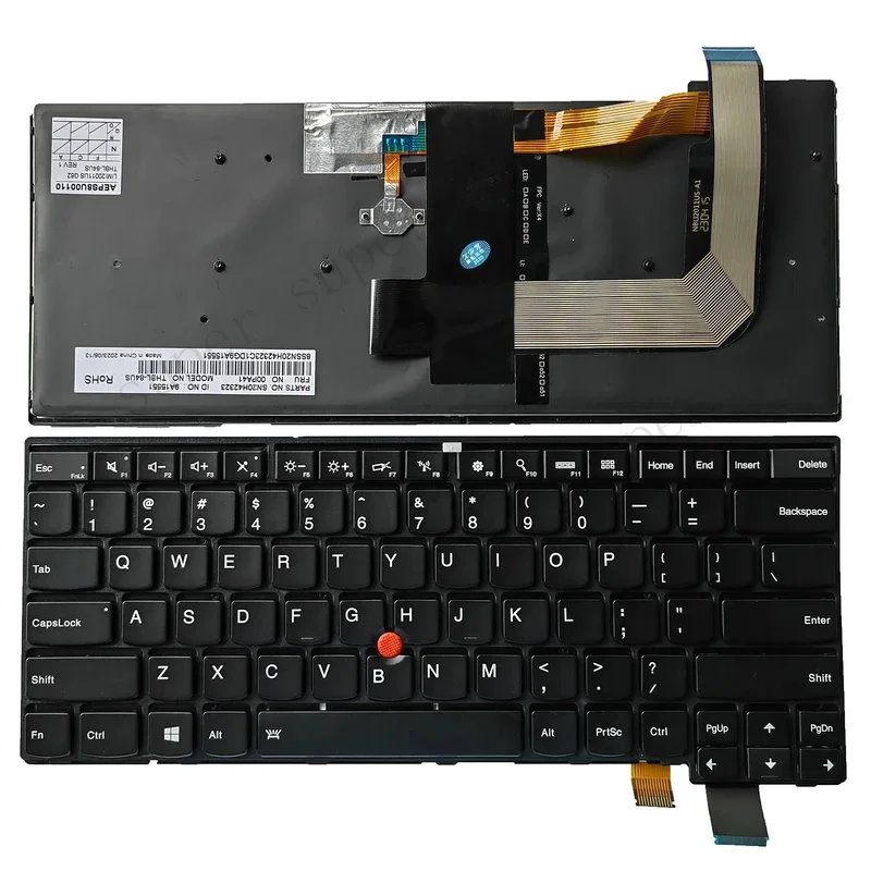 S+   US Laptop Keyboard for Lenovo Thinkpad Thinkpad 13 2nd (20J1-20J2) New S2(2nd Gen 20J3) T460S T470S TP00081A/B/S
