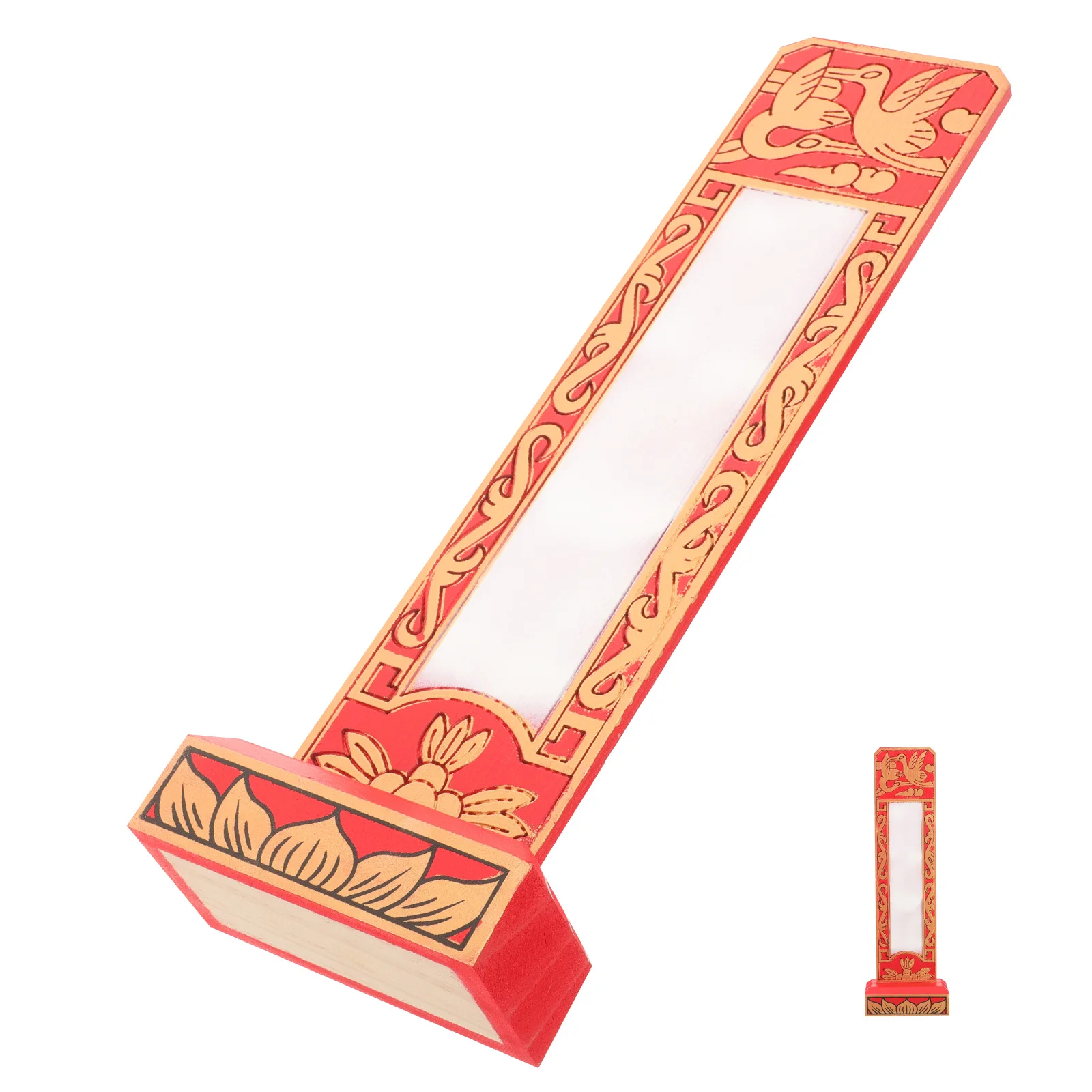 

Blank Wooden Plate Temple Worship Supply Perfect Festival Ancestral Tribute Decor Easy Assembly Storage Versatile Design Simple