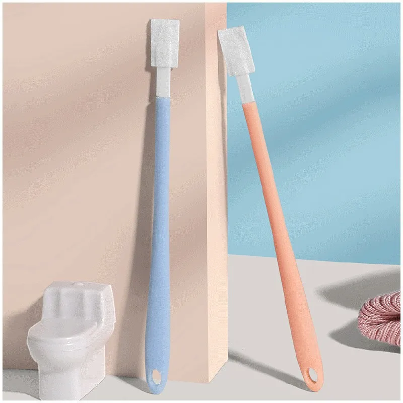 30pcs-head Nordic Style Simple Disposable Toilet Brush Long Handle Crevice Corner Dust Brush Window Furniture Computer Cleaner