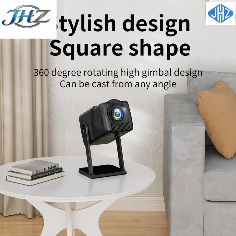 JHZ for K300 Home 4K HD 1080P Mini Projector WiFi Bluetooth Android Smart Cinema Portable Mini Projector High Luminous Multi Lan