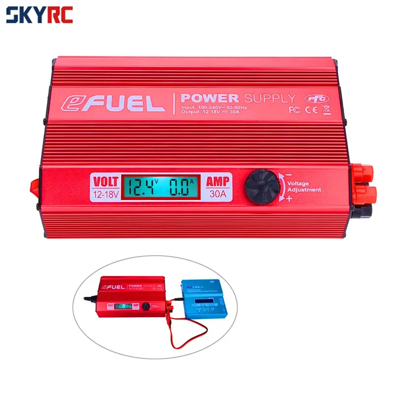 SKYRC eFUEL 540 Вт/30 А адаптер питания от 100 до 240 В переменного тока до 12-18 В постоянного тока для зарядного устройства для радиоуправляемого вертолета