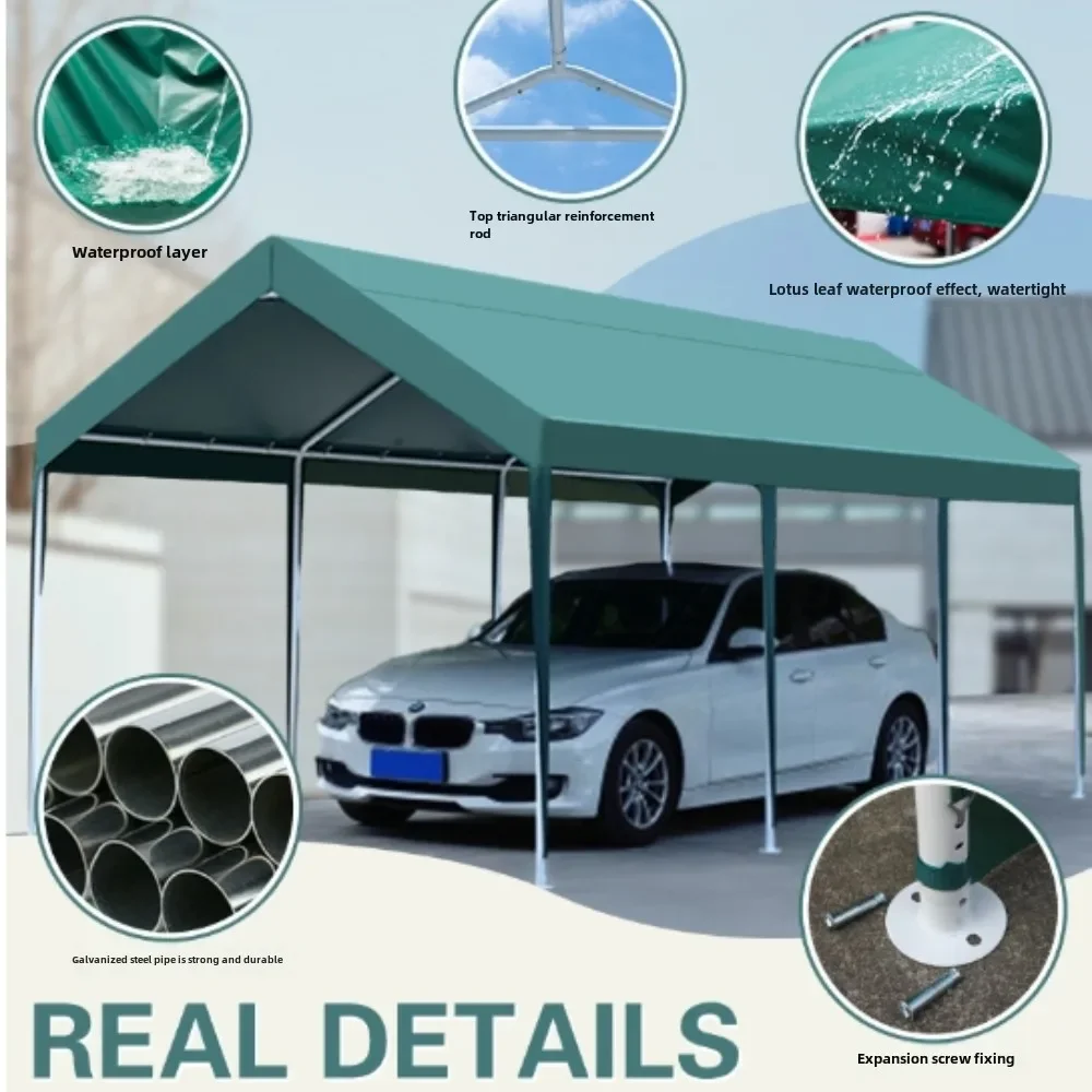 3 * 6-meter Outdoor Eaves, Home Terrace, Four Legged Push-pull Tricycle, Rain Shelter, Canopy, Sunshade, Cool Tent Umbrella